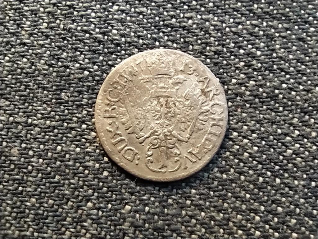 N&eacute;met-R&oacute;mai Birodalom Hall Karl VI. cs&aacute;sz&aacute;r (1711-1740) ez&uuml;st 1 krajc&aacute;r