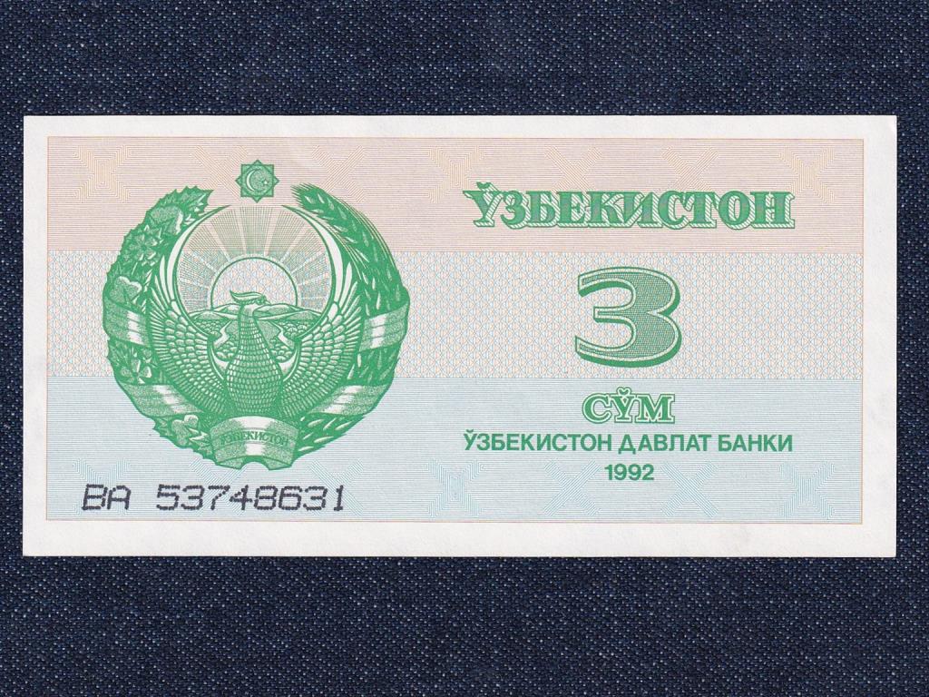 &Uuml;zbegiszt&aacute;n 3 som bankjegy
