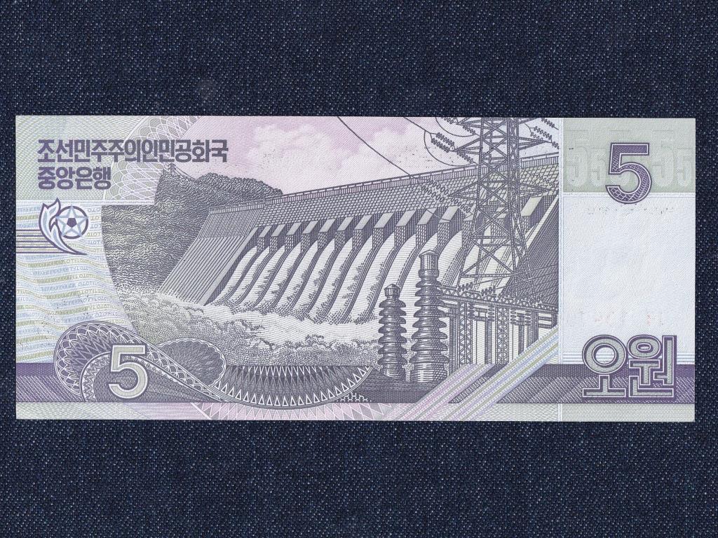 &Eacute;szak-Korea 5 won bankjegy