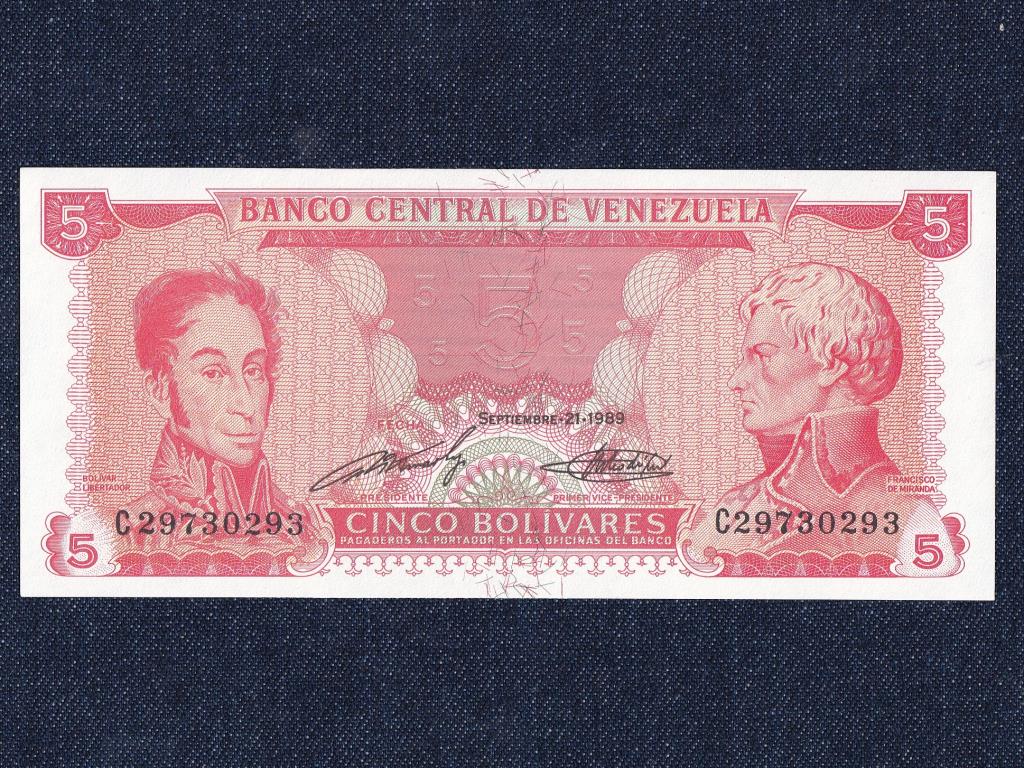 Venezuela 5 bol&iacute;var bankjegy