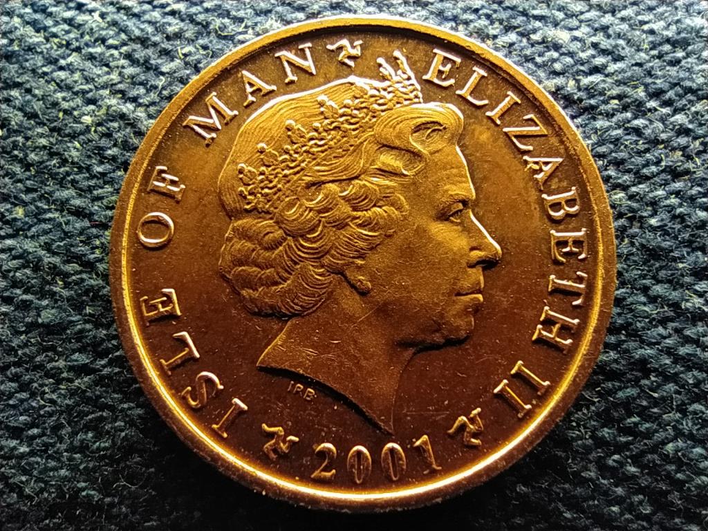 Man-sziget II. Erzs&eacute;bet 1 penny