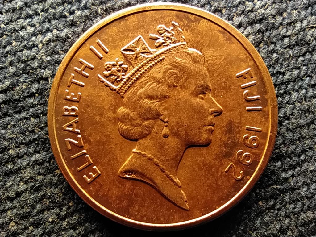 Fidzsi-szigetek II. Erzs&eacute;bet tanoa 1 cent