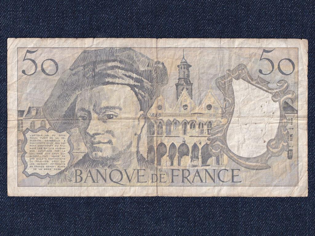 Franciaorsz&aacute;g 50 frank bankjegy