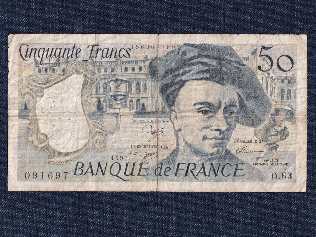 Franciaorsz&aacute;g 50 frank bankjegy