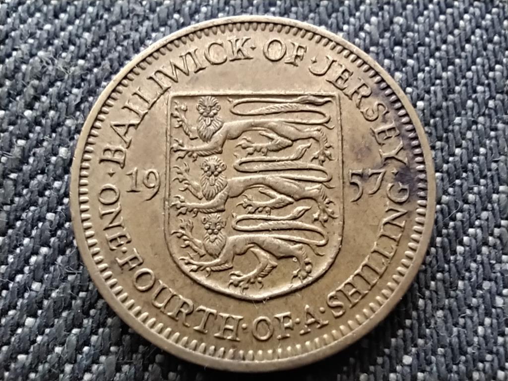 Jersey II. Erzs&eacute;bet 0.25 shilling