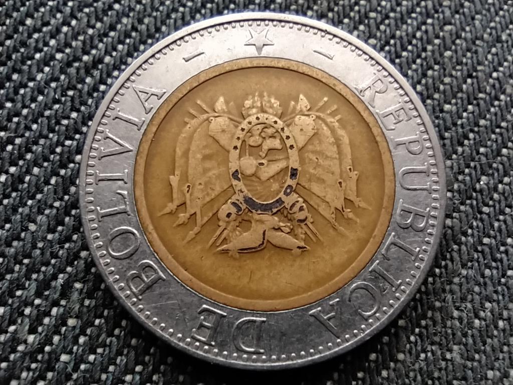 Bol&iacute;via K&ouml;zt&aacute;rsas&aacute;g (1825-2009) 5 Bolivianos