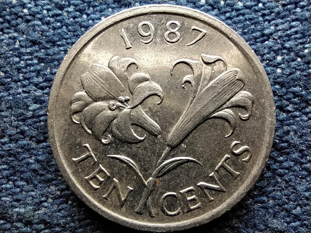 Bermuda II. Erzs&eacute;bet (1952-1961) 10 Cent