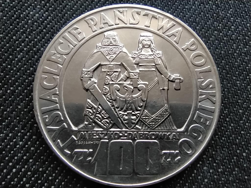 Lengyelorsz&aacute;g Lengyel millenium .900 ez&uuml;st 100 Zloty