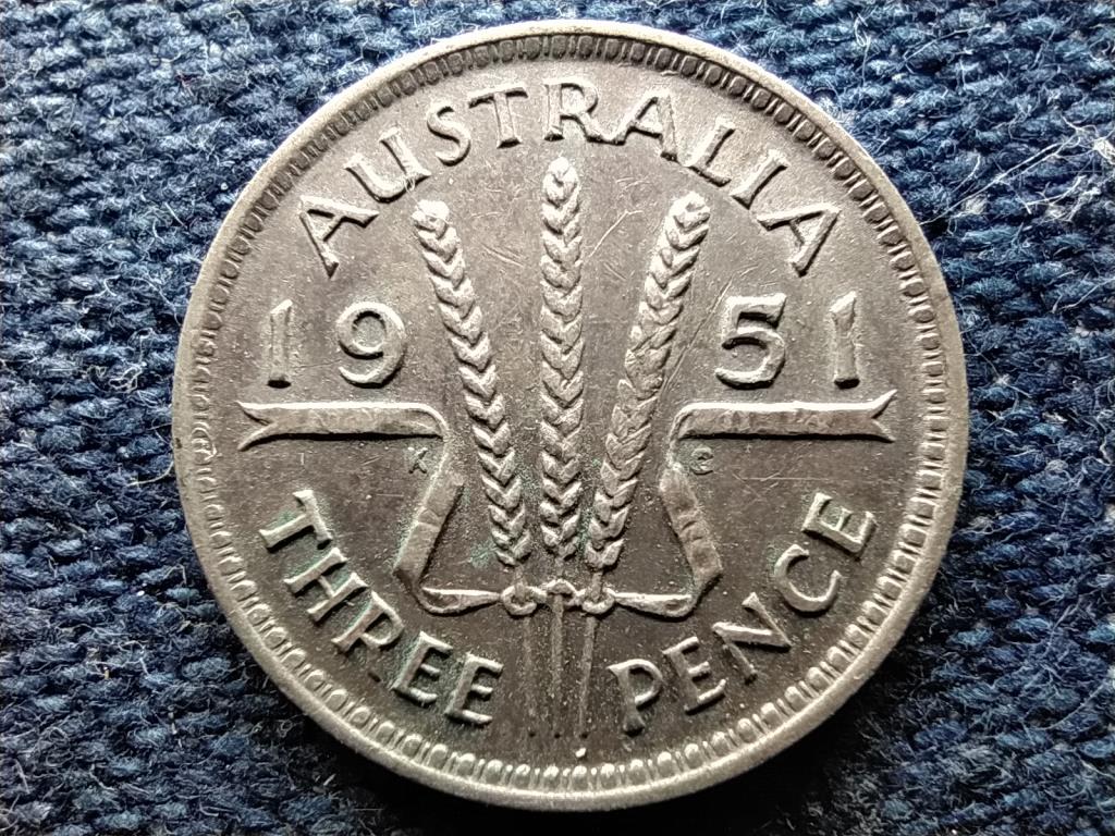 Ausztr&aacute;lia VI. Gy&ouml;rgy (1936-1952) .500 3 Penny