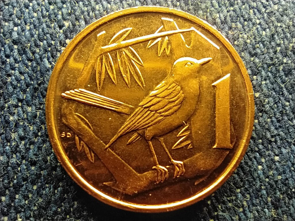 Kajm&aacute;n-szigetek II. Erzs&eacute;bet (1952-) rig&oacute; 1 cent