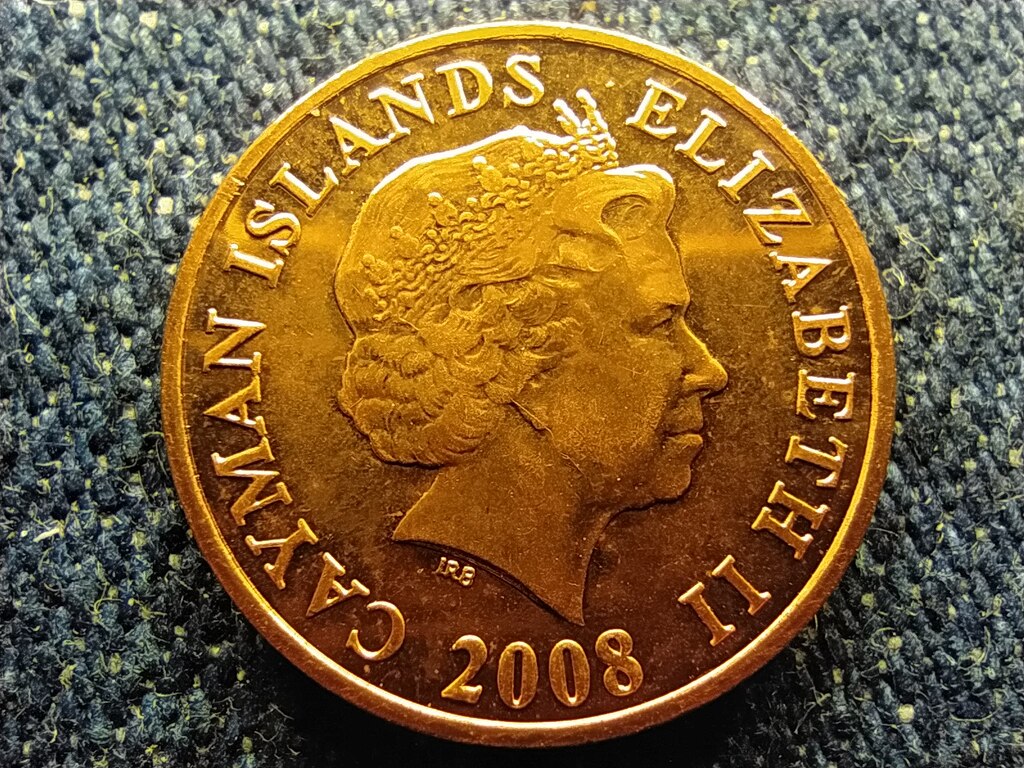 Kajm&aacute;n-szigetek II. Erzs&eacute;bet (1952-) rig&oacute; 1 cent
