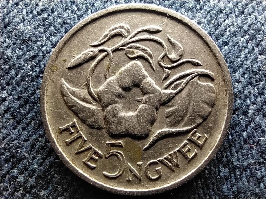 Zambia afrikai hajnalka 5 ngwee