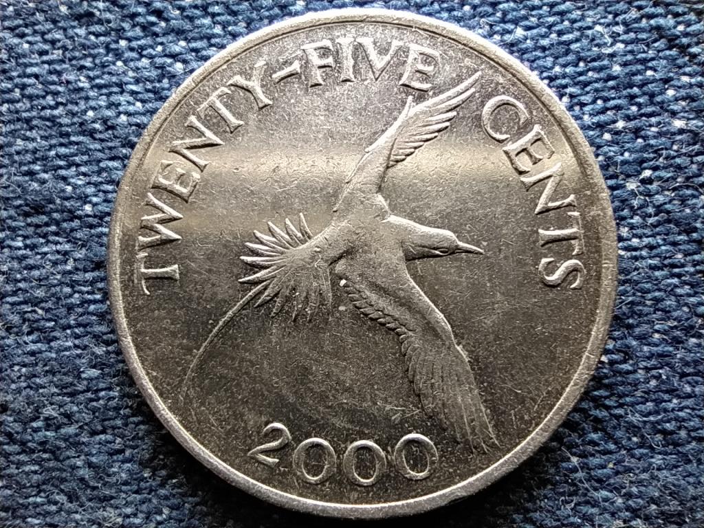 Bermuda II. Erzs&eacute;bet (1952-1961) 25 Cent