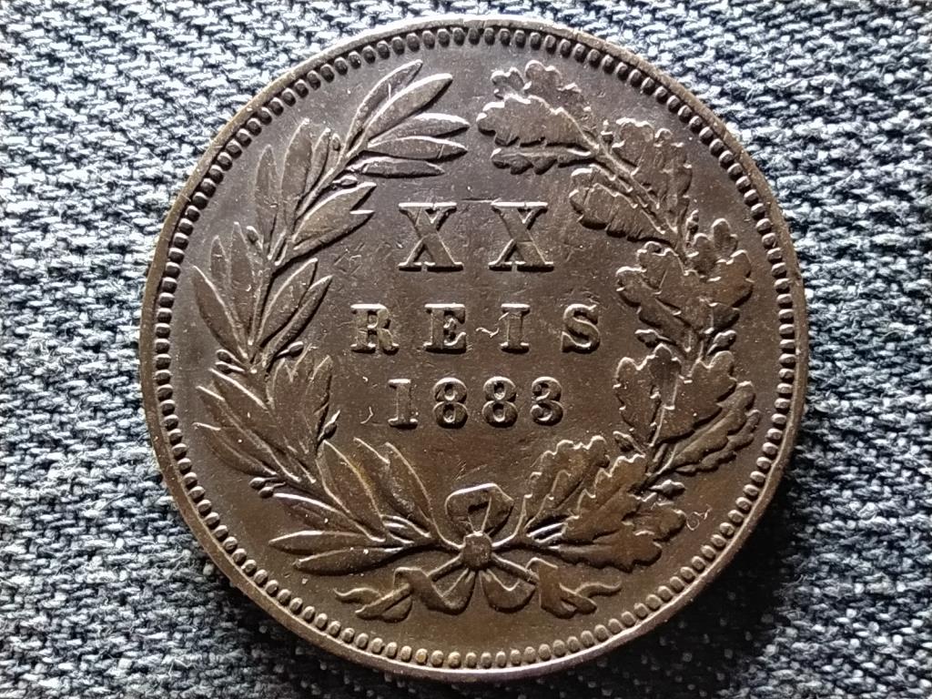Portug&aacute;lia I. Lajos (1861-1889) 20 reis