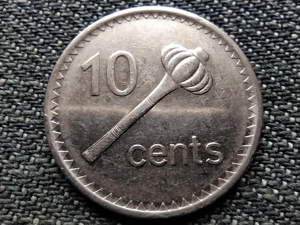 Fidzsi-szigetek II. Erzs&eacute;bet 10 cent