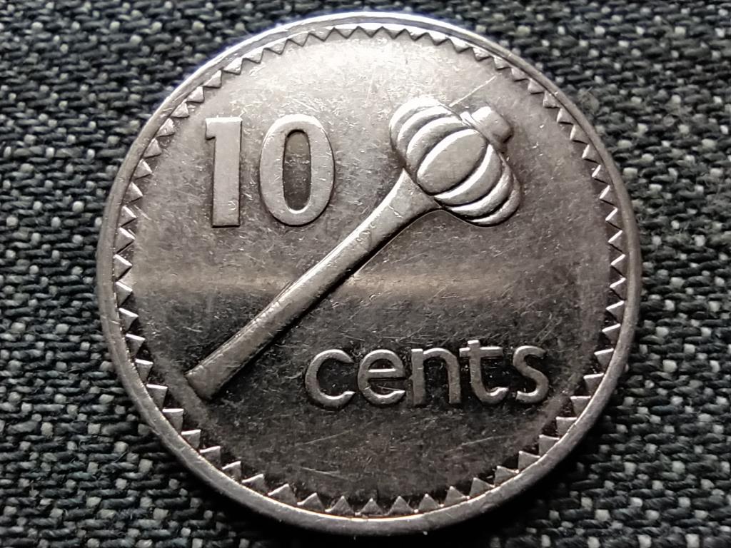 Fidzsi-szigetek II. Erzs&eacute;bet 10 cent