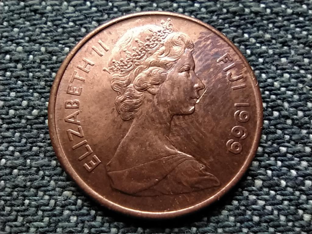 Fidzsi-szigetek II. Erzs&eacute;bet tanoa  1 cent