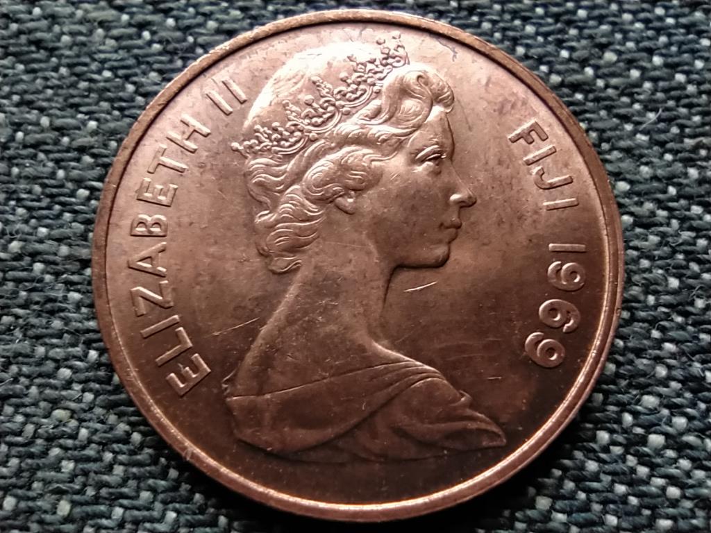 Fidzsi-szigetek II. Erzs&eacute;bet legyező 2 cent