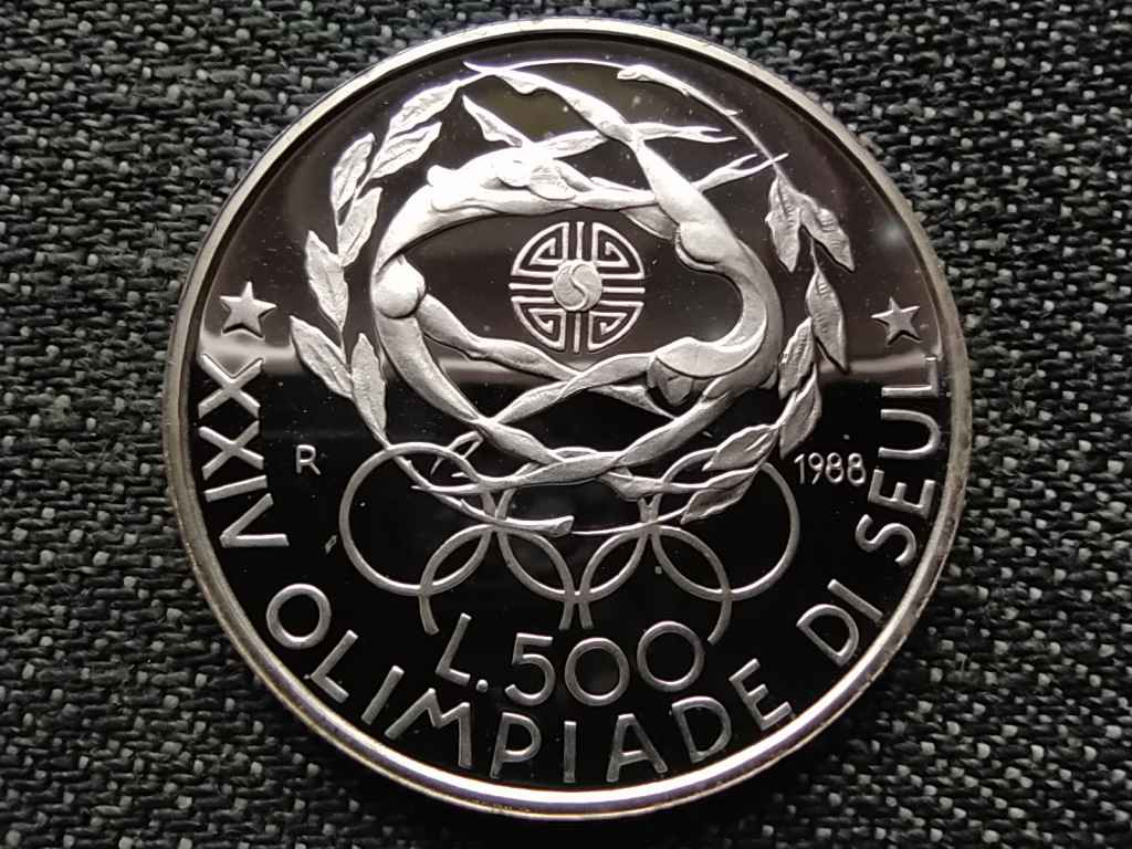 Olaszorsz&aacute;g Ny&aacute;ri Olimpia Sz&ouml;ul .835 ez&uuml;st 500 L&iacute;ra