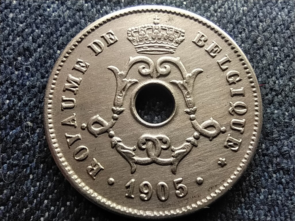 Belgium II. Lip&oacute;t (1865-1909) 10 centime (francia sz&ouml;veg)