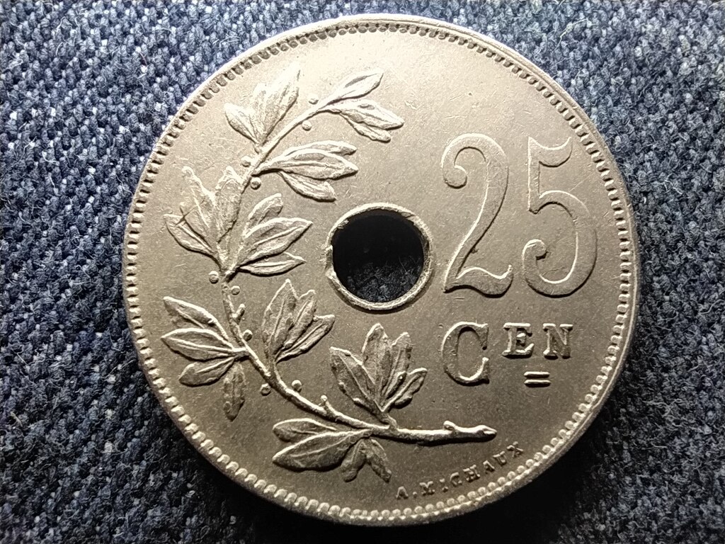 Belgium I. Albert (1909-1934)  25 centime (holland sz&ouml;veg)