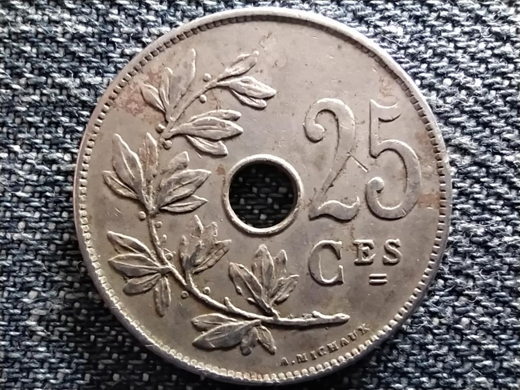 Belgium I. Albert (1909-1934)  25 centime (francia sz&ouml;veg)