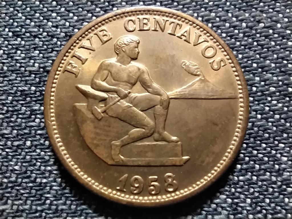 F&uuml;l&ouml;p-szigetek K&ouml;zt&aacute;rsas&aacute;g (1946-) 5 Centavo