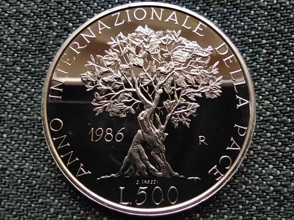 Olaszorsz&aacute;g A b&eacute;ke nemzetk&ouml;zi &eacute;ve .835 ez&uuml;st 500 L&iacute;ra