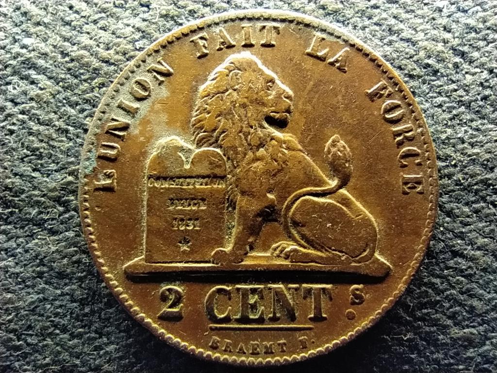 Belgium I. Lip&oacute;t (1831-1865) 2 centime