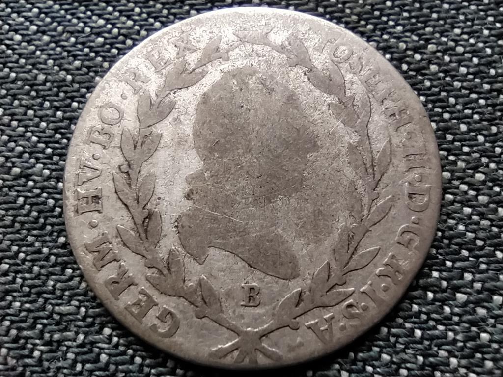 Ausztria II. J&oacute;zsef (1780-1790) .500 ez&uuml;st 10 Krajc&aacute;r