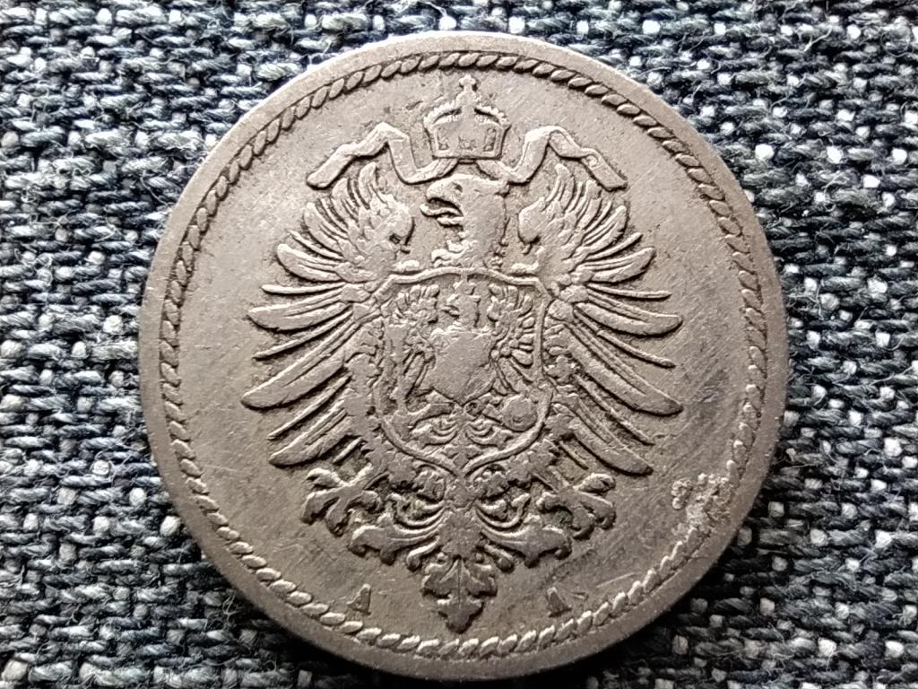 N&eacute;metorsz&aacute;g M&aacute;sodik Birodalom I. Vilmos (1871-1888) 5 Pfennig