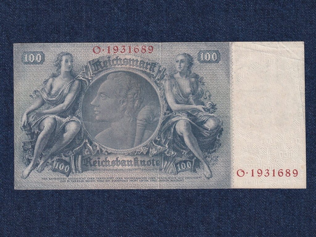 N&eacute;metorsz&aacute;g Weimari K&ouml;zt&aacute;rsas&aacute;g (1919-1933) 100 birodalmi m&aacute;rka bankjegy