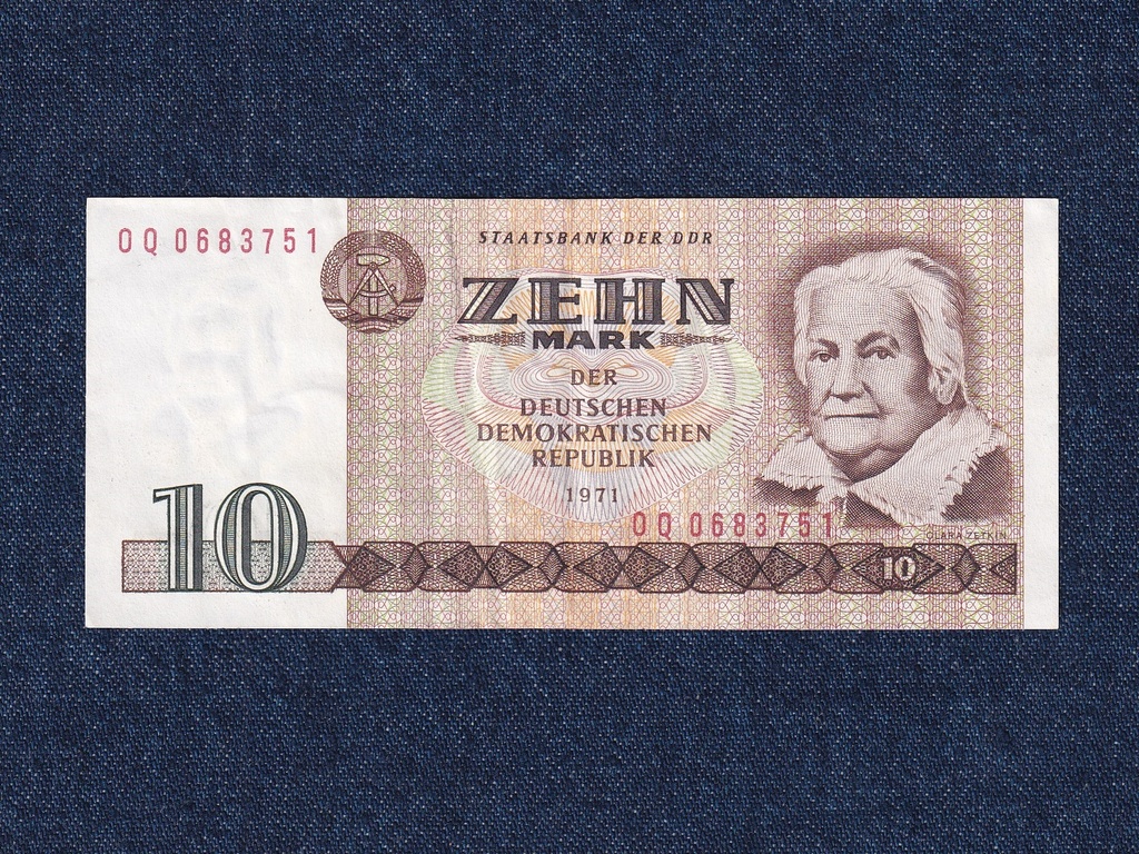 N&eacute;metorsz&aacute;g NDK (1949-1990) 10 M&aacute;rka bankjegy