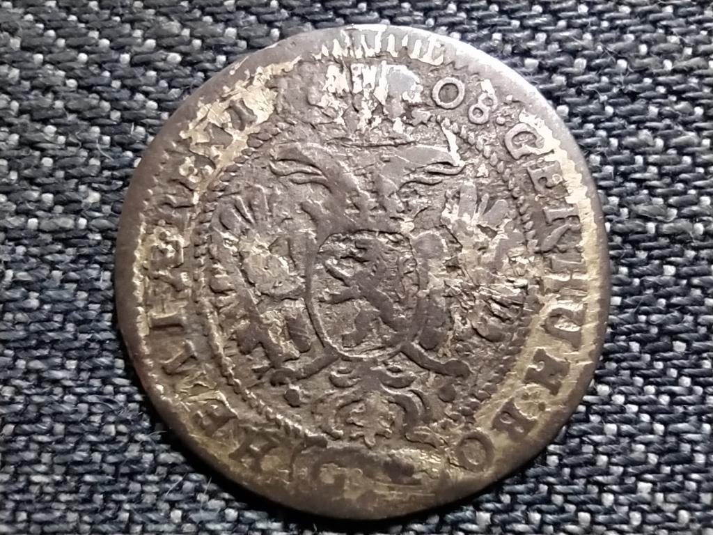 Csehorsz&aacute;g I. J&oacute;zsef (1705-1711) ez&uuml;st 3 Krajc&aacute;r