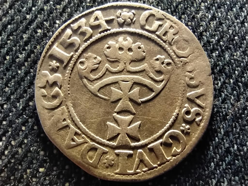 Lengyelorsz&aacute;g I. (&Ouml;reg) Zsigmond (1506-1548) ez&uuml;st 1 groszy