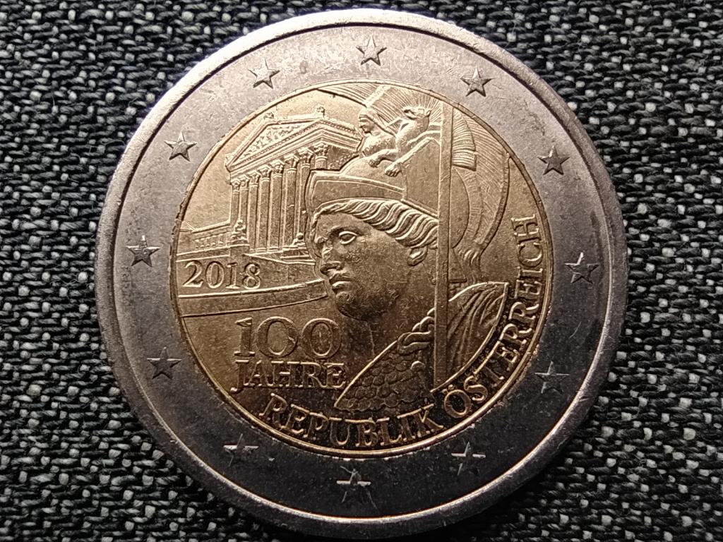 Ausztria 100 &eacute;ves a k&ouml;zt&aacute;rsas&aacute;g 2 Euro