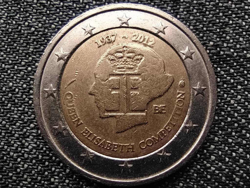 Belgium 75 &eacute;ves az Erzs&eacute;bet Kir&aacute;lyn&eacute; Zenei Verseny 2 Euro