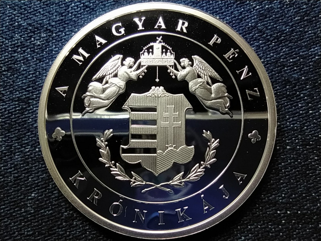 A magyar p&eacute;nz kr&oacute;nik&aacute;ja Sissy &eacute;s Ferenc J&oacute;zsef esk&uuml;vője .999 ez&uuml;st