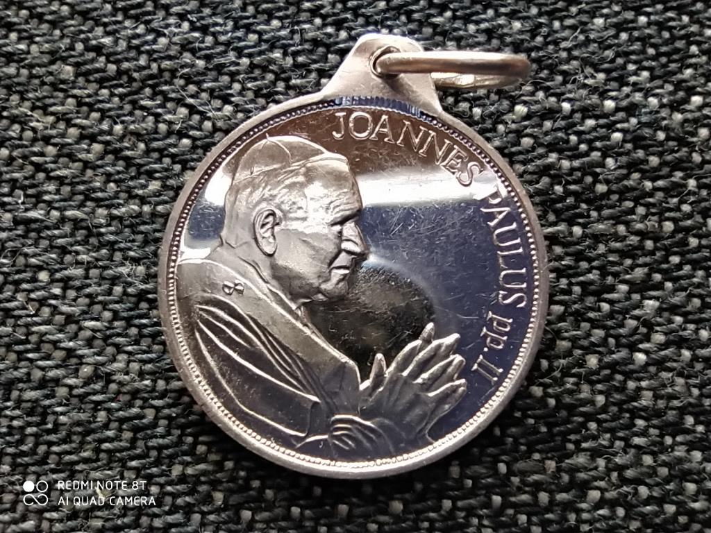 II. J&aacute;nos P&aacute;l p&aacute;pa magyarorosz&aacute;gi l&aacute;togat&aacute;sa .925 ez&uuml;st med&aacute;l