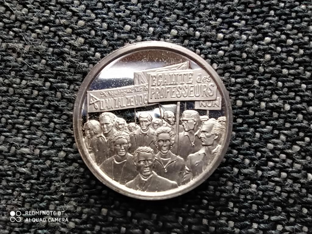 Belgium T&ouml;rt&eacute;nelmi mini &eacute;rem 1830-1980 1955 T&uuml;ntet&eacute;s a Collard-f&eacute;le Oktat&aacute;si t&ouml;rv&eacute;ny ellen .925 ez&uuml;st
