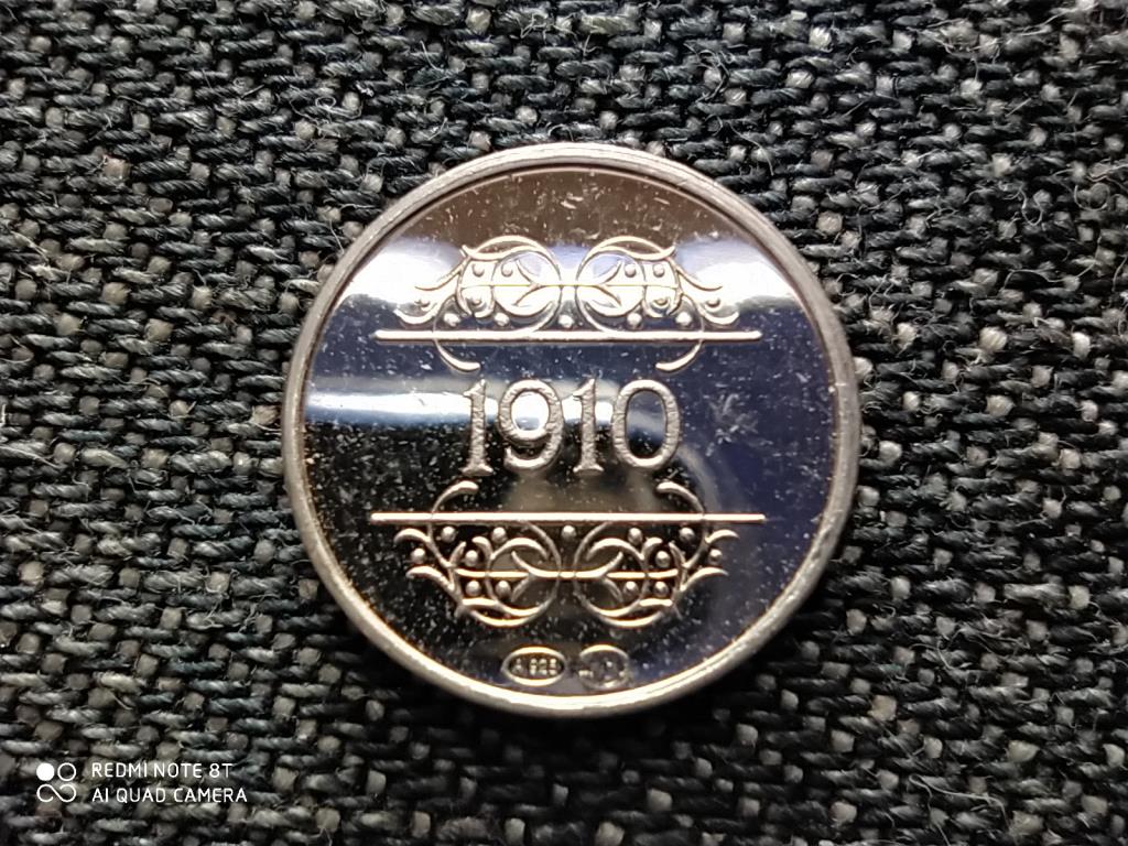 Belgium T&ouml;rt&eacute;nelmi mini &eacute;rem 1830-1980 1910 Maeterlinck Nobel d&iacute;j .925 ez&uuml;st