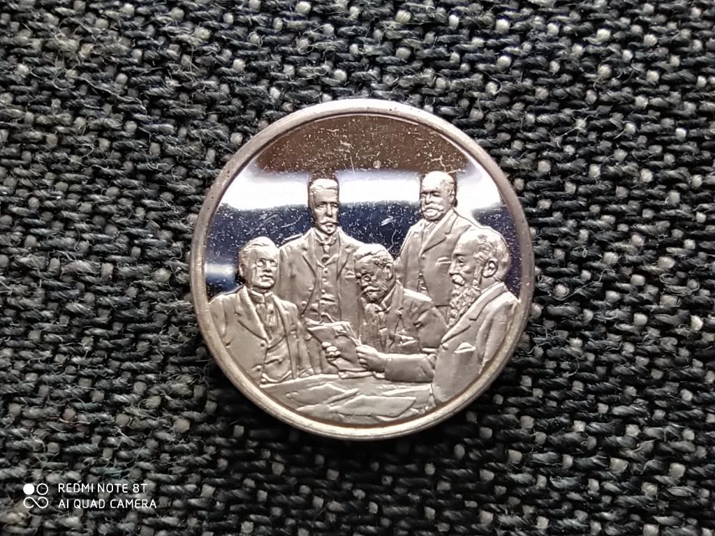 Belgium T&ouml;rt&eacute;nelmi mini &eacute;rem 1830-1980 1885 .925 ez&uuml;st