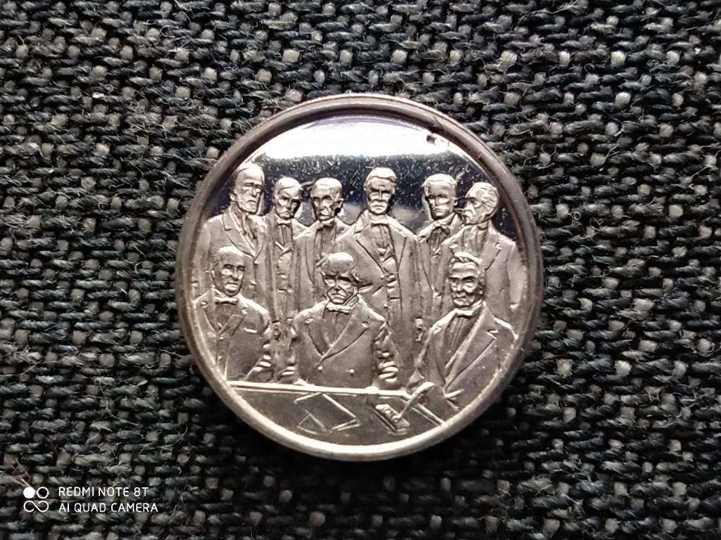 Belgium T&ouml;rt&eacute;nelmi mini &eacute;rem 1830-1980 1856 .925 ez&uuml;st