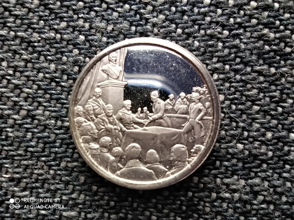 Belgium T&ouml;rt&eacute;nelmi mini &eacute;rem 1830-1980 1835 2. .925 ez&uuml;st