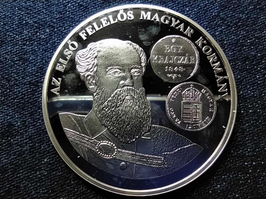 A magyar p&eacute;nz kr&oacute;nik&aacute;ja Az első felelős magyar korm&aacute;ny .999 ez&uuml;st