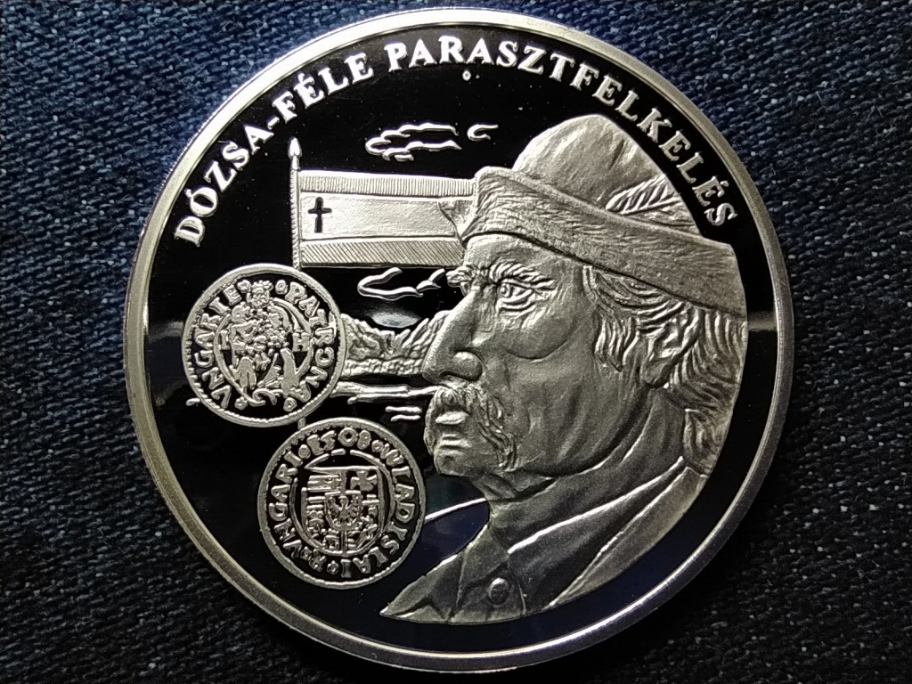 A magyar p&eacute;nz kr&oacute;nik&aacute;ja D&oacute;zsa-f&eacute;le parasztfelkel&eacute;s .999 ez&uuml;st
