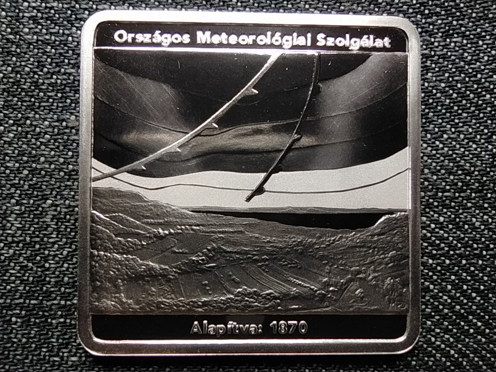 150 &eacute;ves az Orsz&aacute;gos Meteorol&oacute;giai Szolg&aacute;lat .925 ez&uuml;st 10000 Forint