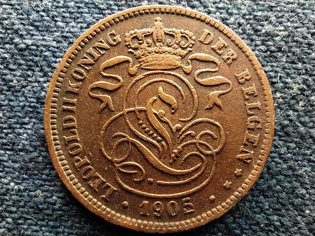Belgium II. Lip&oacute;t (1865-1909) 2 centime (holland sz&ouml;veg)