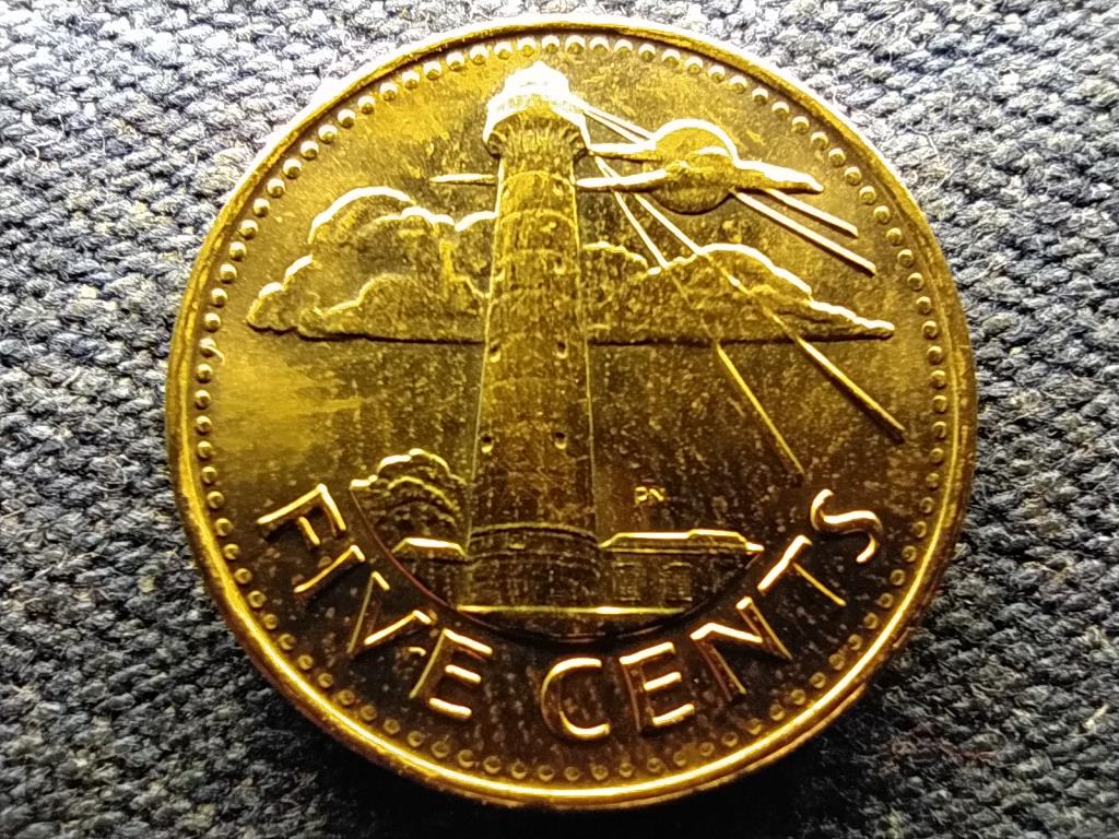 Barbados II. Erzs&eacute;bet (1966-2021) 5 Cent