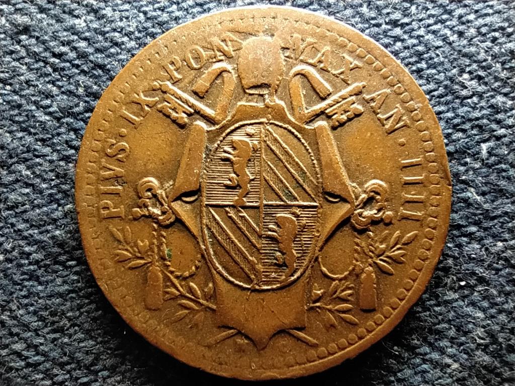 P&aacute;pai &aacute;llam IX. Pius 1/2 baiocco